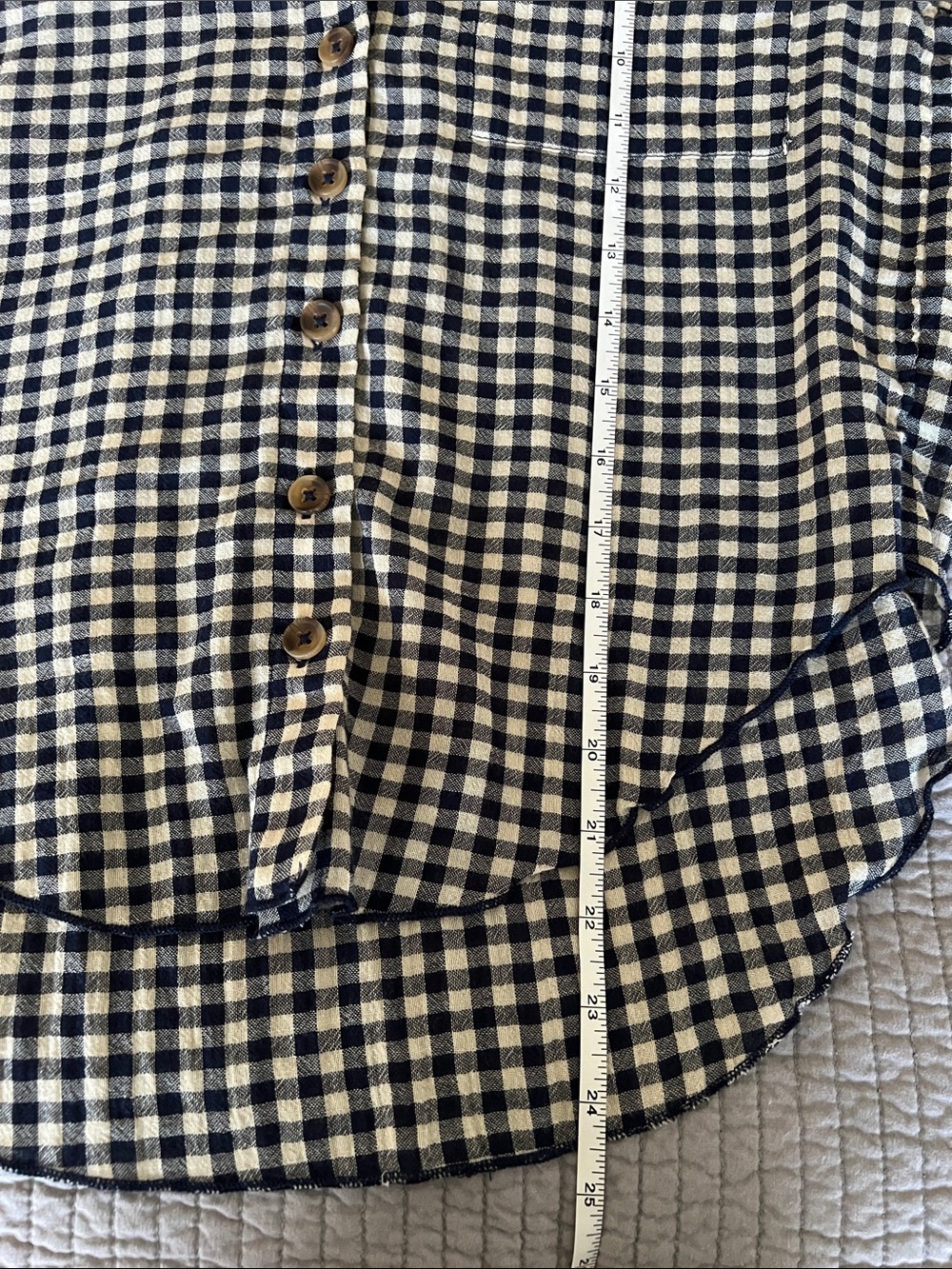 Anthropologie Pilcro Remy Ruffle Collar Buttondown Shirt - Picture 6 of 6